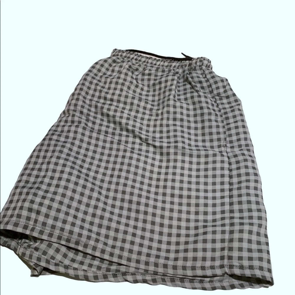Speedo Gray Check Surf Runner Swim Shorts XL
